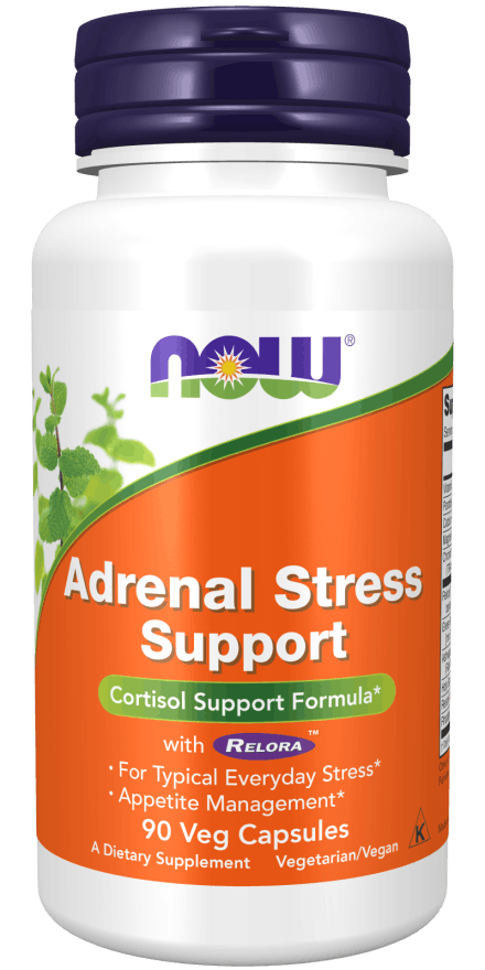 NOW Foods Adrenal Stress Cortisol Support with Relora, 90 Veg Capsules