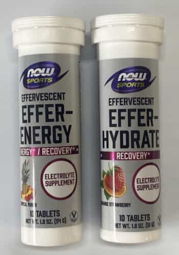 Now Foods EFFER-ENERGY HYDRATE Effervescent Electrolyte Energy  Recovery 10tabs