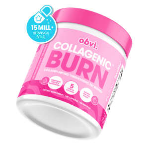 Obvi COLLAGENIC BURN 120 Capsules (30 serv) – Collagen Infused Fat Burner – NEW