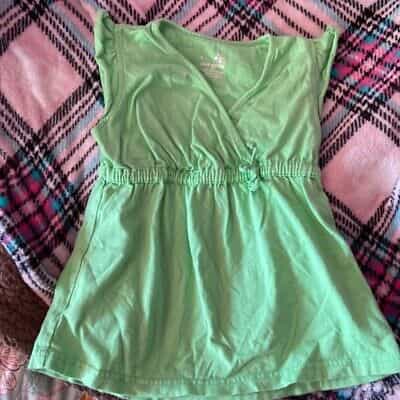 Okie Dokie Spring Green Sleeveless Top Size 5