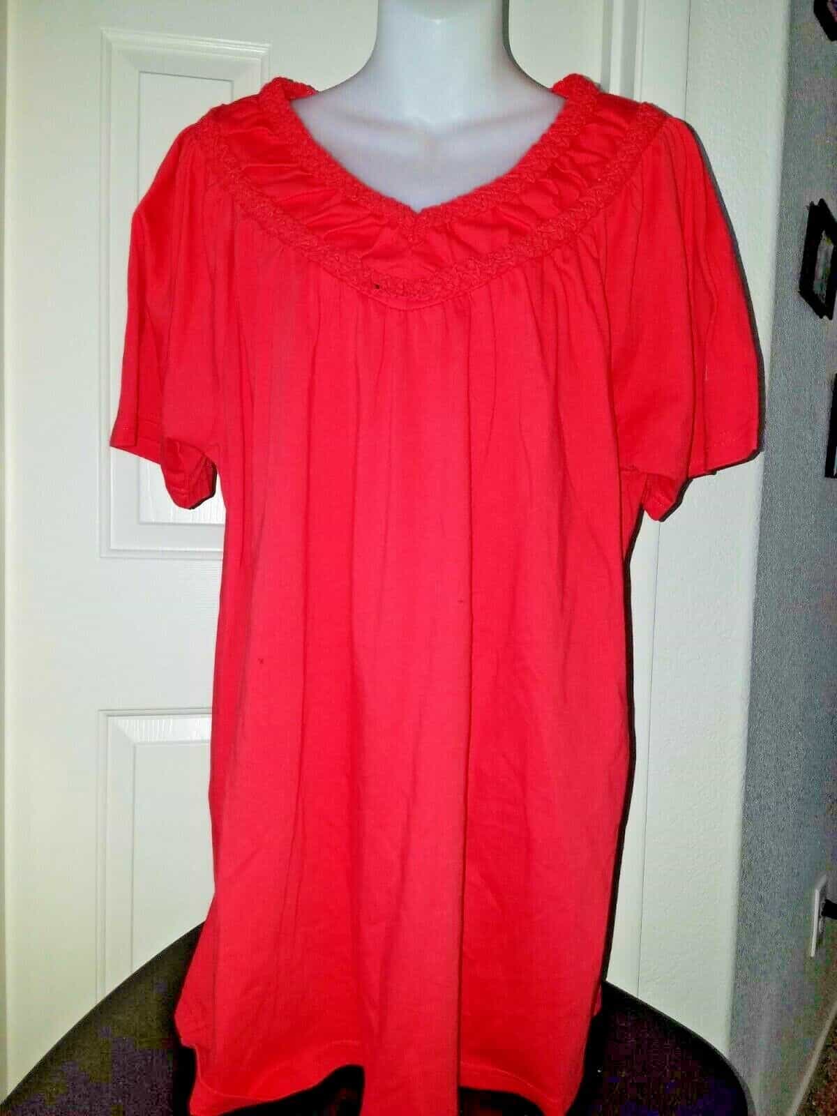 Only Necessities Women’s Blouse Red Size Large