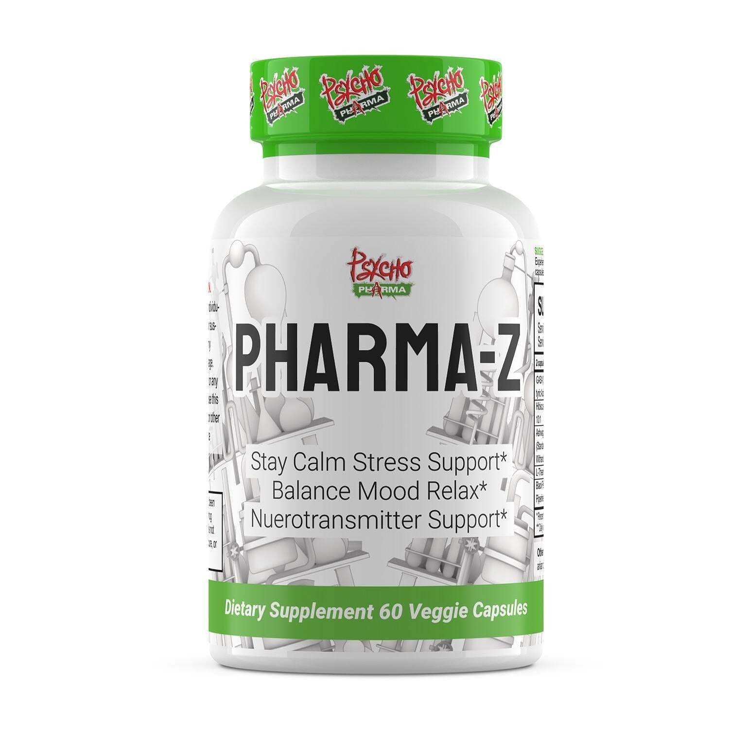 Psycho Pharma Pharma-Z 60 caps, Stress Relief Relax & Balance Mood, NEW 2024