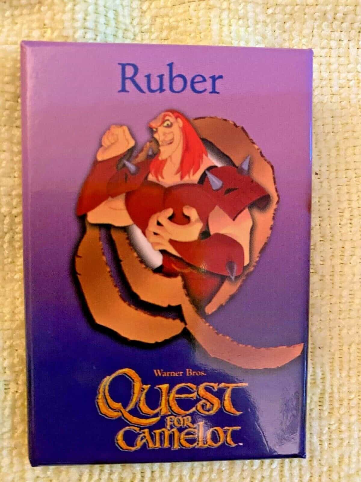 Quest for Camelot Ruber Movie Collector Button