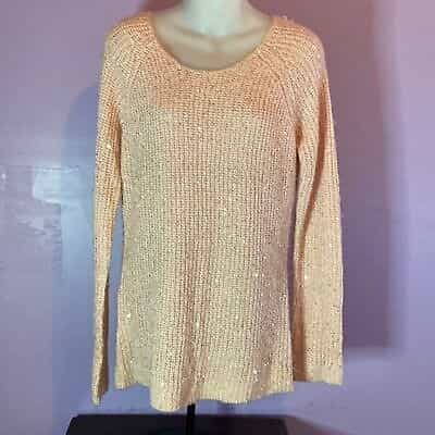 RUE21 Pink Sequined Sweater Large