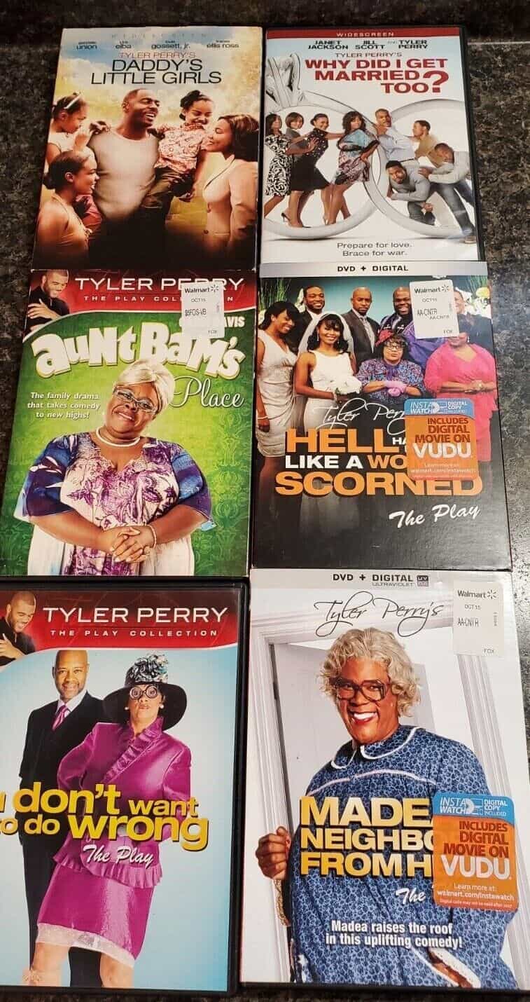 Tyler Perry DVD Lot collection of  6 DVDs Madea, etc Comedy