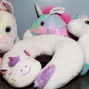 Unicorn Stuffed Animal Lot Of 4 Unicorns Pre-loved, Clean and Sanitized!