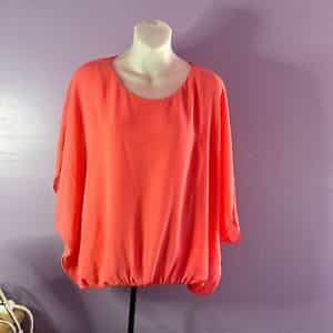 Vince Camuto Pink Batwing Pullover Blouse Size Small