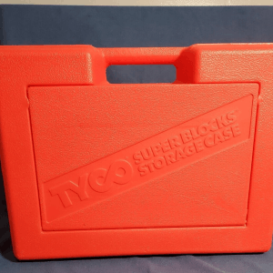 Vintage Tyco Super Blocks Building Block Case  Red Great For Legos