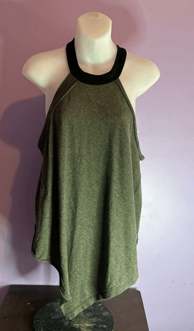We the Free Olive Green Tank Top Size Medium