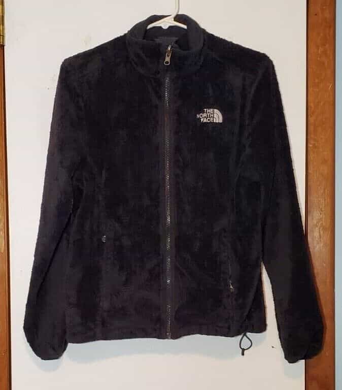 Women’s North Face Zip Up Jacket Black Sz S Soft and Snuggly, Pre-owned
