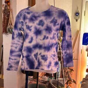 Wonder Nation Blue Tie Dye Thermal Size Large