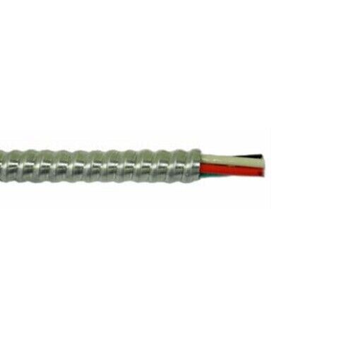 30′ 6/3 Stranded Copper MC With Ground Aluminum Armor Metal Clad Cable 600V