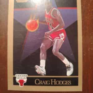 #40, 1990, Craig Hodges Holding Gold, Chicago Bulls, Skybox, Excellent Condition