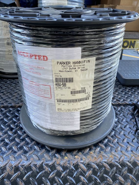 510 FT PARKER H604-500 1/4″ Abrasion Resistant Hose H6 Series 3000 psi H604-500