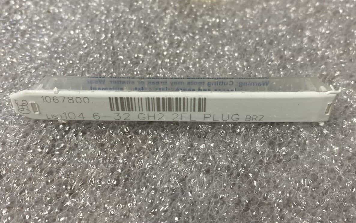 1  Osg 1067800 – Tap Plug 6-32 Bright 2 Flt