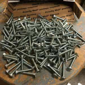 4 POUND Carriage Bolt 1/4-20 x 1-1/4″ Round Head Square Neck Zinc Plated Steel