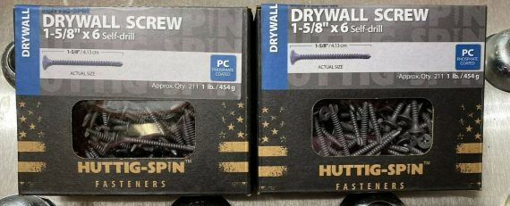 2 POUNDS 1-5/8″ X 6 DRYWALL SCREW PHILLIPS BUGLE SELF DRILLING