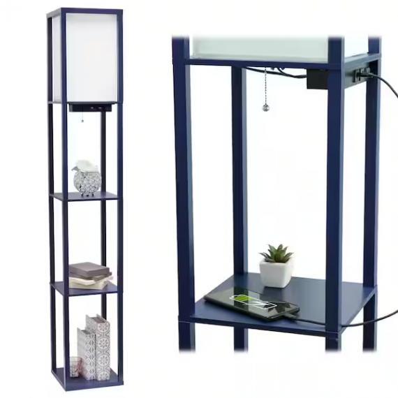 simple-designs-lf1037-nav-62-5-in-navy-floor-lamp-etagere-organizer-storage-shelf-with-2-usb-charging-ports-1-charging-outlet-and-linen-shade