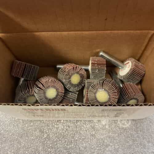 lot-of-10-superior-10103-flap-wheel-mounted-1-x-5-8-x-1-4-p120-ao