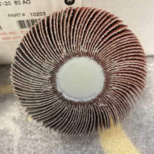 lot-of-2-superior-10203-flap-wheel-mandrel-3-x-1-x-1-4-20-p60-ao