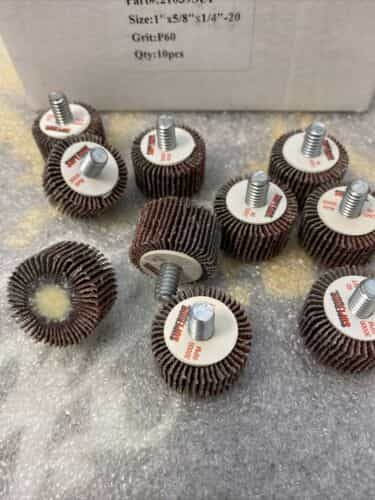 box-of-10-superior-21039-flap-wheel-mandrel-1-x-5-8-x-1-4-20-aluminum-oxide-p60