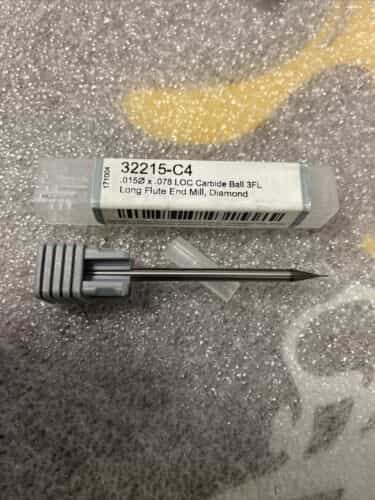 harvey-carbide-ball-end-mill-1-64%e2%80%b3-3fl-5x-diamond-coating-32215-c4-0150-x-078
