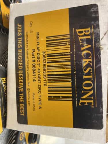 10-3-type-s-40-grit-zirconia-mini-blackstone-flap-disc-w-poly-backing