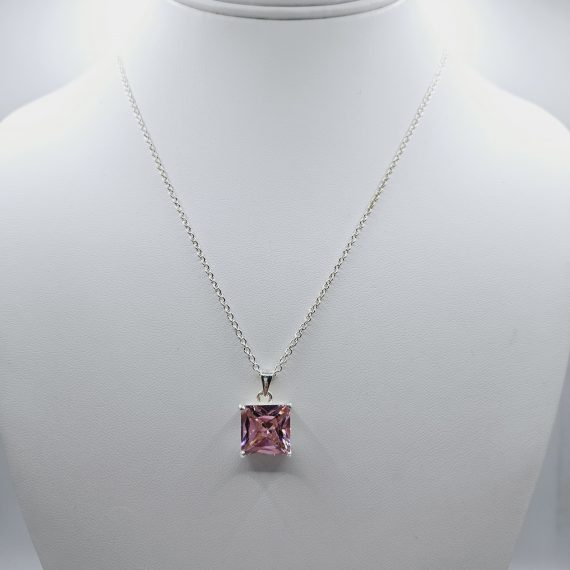 barbie-pink-square-princess-cz-necklace