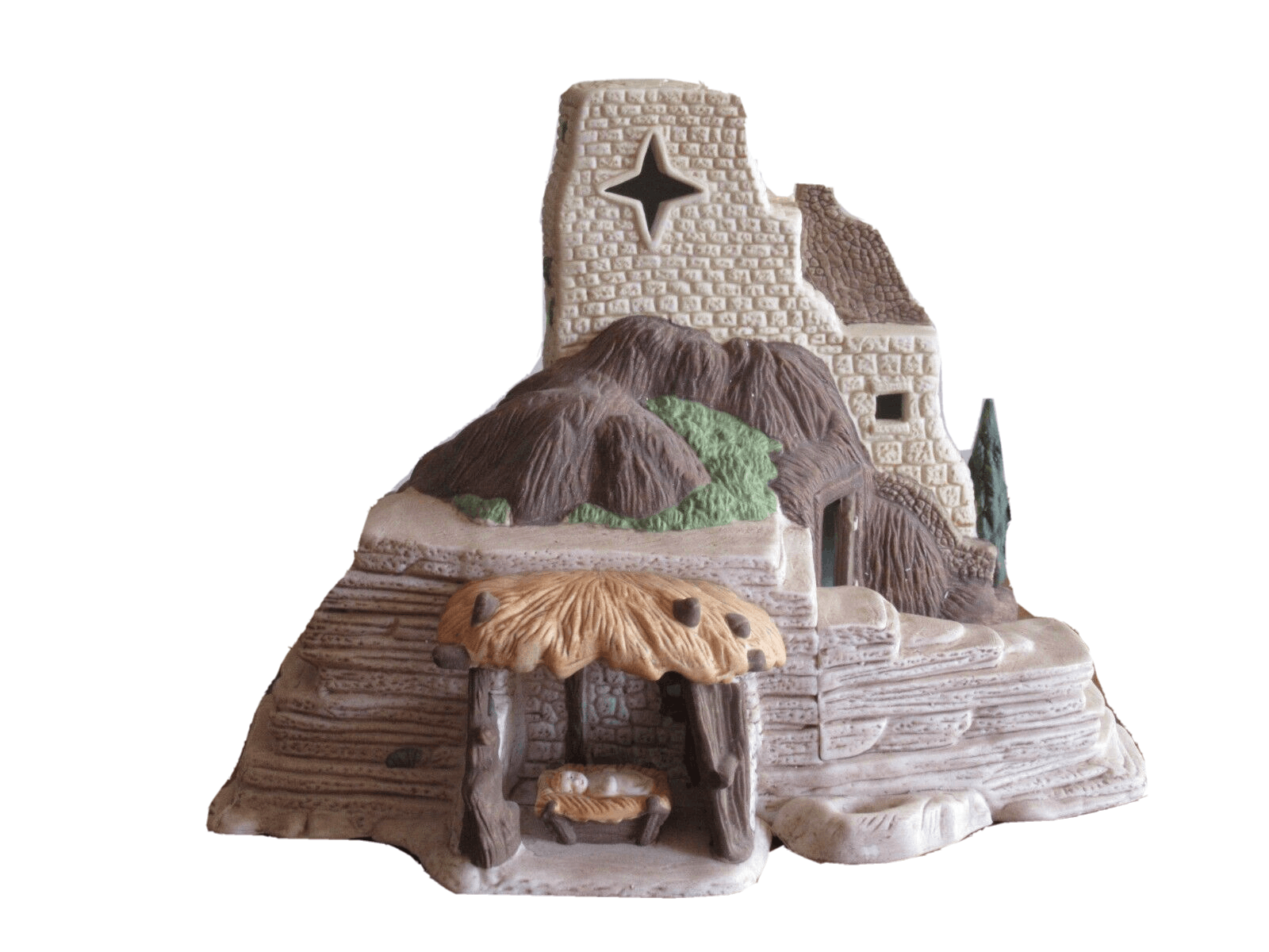 Dept 56 Little Town of Bethlehem Village Nativity Manger Stable 1987 Replacement