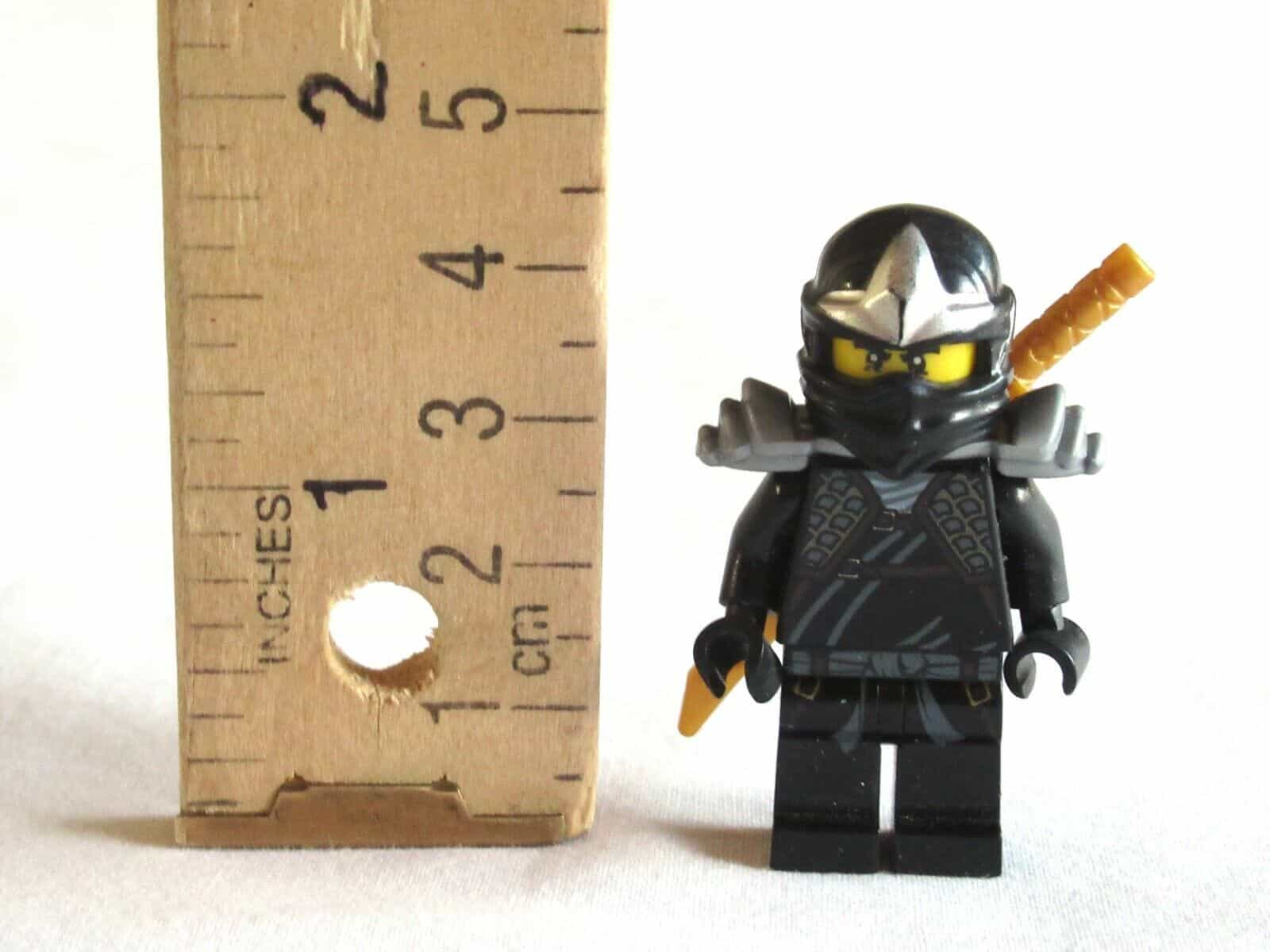 Forsendelse Underholde Som svar på Lego COLE ZX Ninjago Black Ninja Minifigure 9444 9447 9449 9579 Armor Gold  Sword
