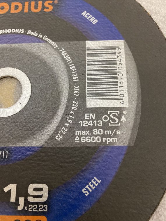 lot-of-2-rhodius-xt67-205711-cutting-disc-straight-230-mm-22-23-mm