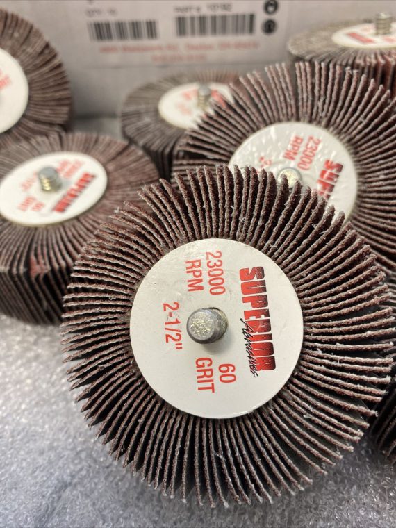 box-of-10-superior-10192-flap-wheel-mandrel-2-1-2-x-1-x-1-4-20-p60-ao
