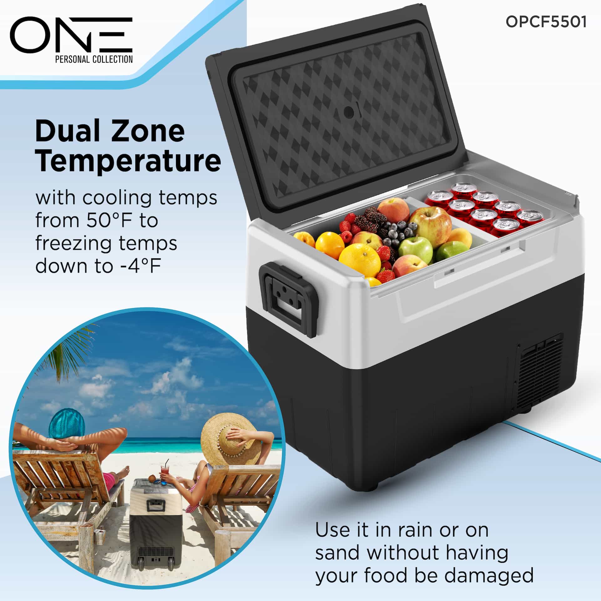 promounts-dual-zone-refrigerator-with-freezer-55liter-portable-fridge-for-camping-12-24v-dc-car-110-220v