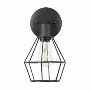 Hampton Bay 65740 Bryson 1-Light Matte Black Wall Sconce