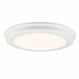Commercial Electric JJU3011L-2/WHT 13 in. White Color Changing LED Ceiling Flush Mount (2-Pack)