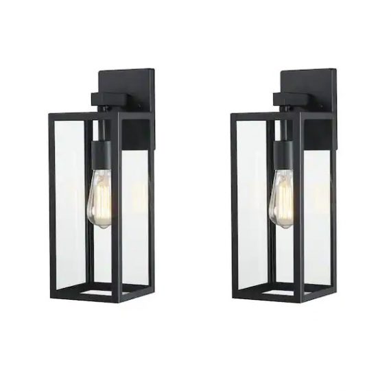 hukoro-f88712-11i-martin-1-light-17-25-in-h-matte-black-finish-hardwired-outdoor-wall-lantern-sconce-2-pack