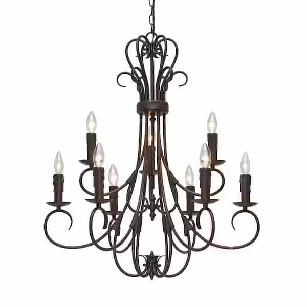 golden-lighting-606cn9mprbz-homestead-collection-9-light-rubbed-bronze-2-tier-chandelier