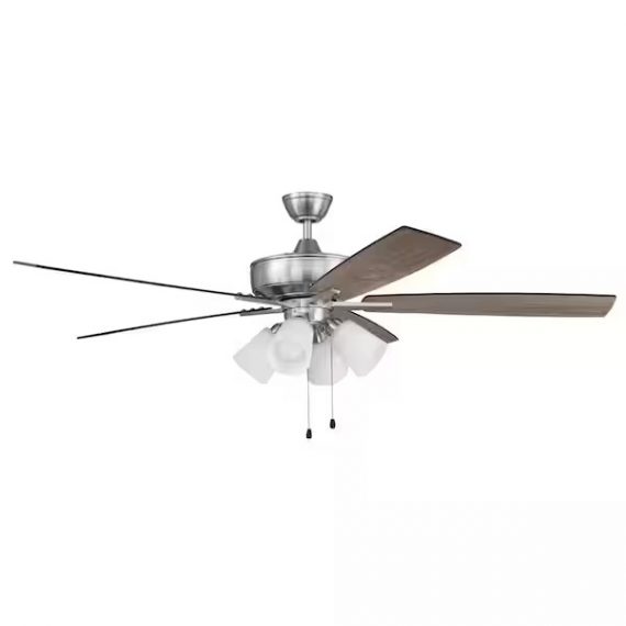 craftmade-647881220471-super-pro-114-60-in-indoor-dual-mount-brushed-polished-nickel-ceiling-fan-with-4-light-white-glass-led-light-kit