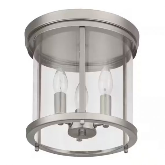 home-decorators-collection-hb1079-326-10-in-3-light-polished-nickel-round-modern-ceiling-light-flush-mount-with-clear-glass