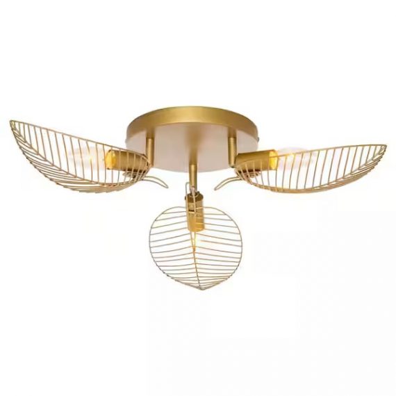 river-of-goods-20683-hope-24-in-trio-light-semi-flush-mount-brushed-gold-with-metal-leaf-shades
