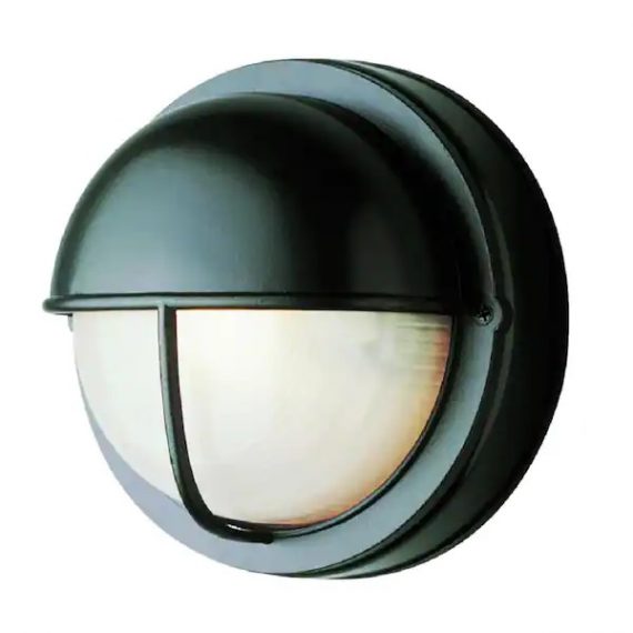 bel-air-lighting-4120-bk-well-8-in-1-light-black-round-bulkhead-outdoor-wall-light-with-ribbed-glass-shade