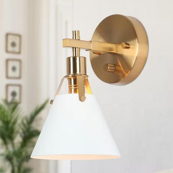 home-decorators-collection-ha04849wh-granville-collection-gold-white-wall-sconce-modern-1-light-bathroom-vanity-lighting-with-bell-shaped-metal-shade