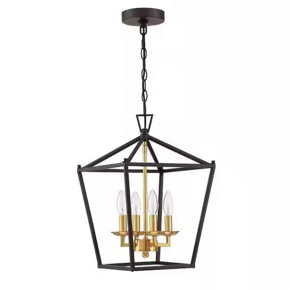 hukoro-f51434-02i-12-in-4-light-geometric-cage-lantern-pendant-light-with-bronze-finish-and-gold-accents