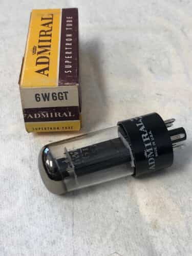 ADMIRAL 6W6GT Vacuum Tube NEW BEAM POWER TUBE SILVER TOP