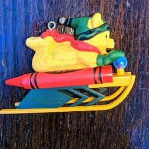 Bright Sledding Colors Crayola Keepsake Ornament