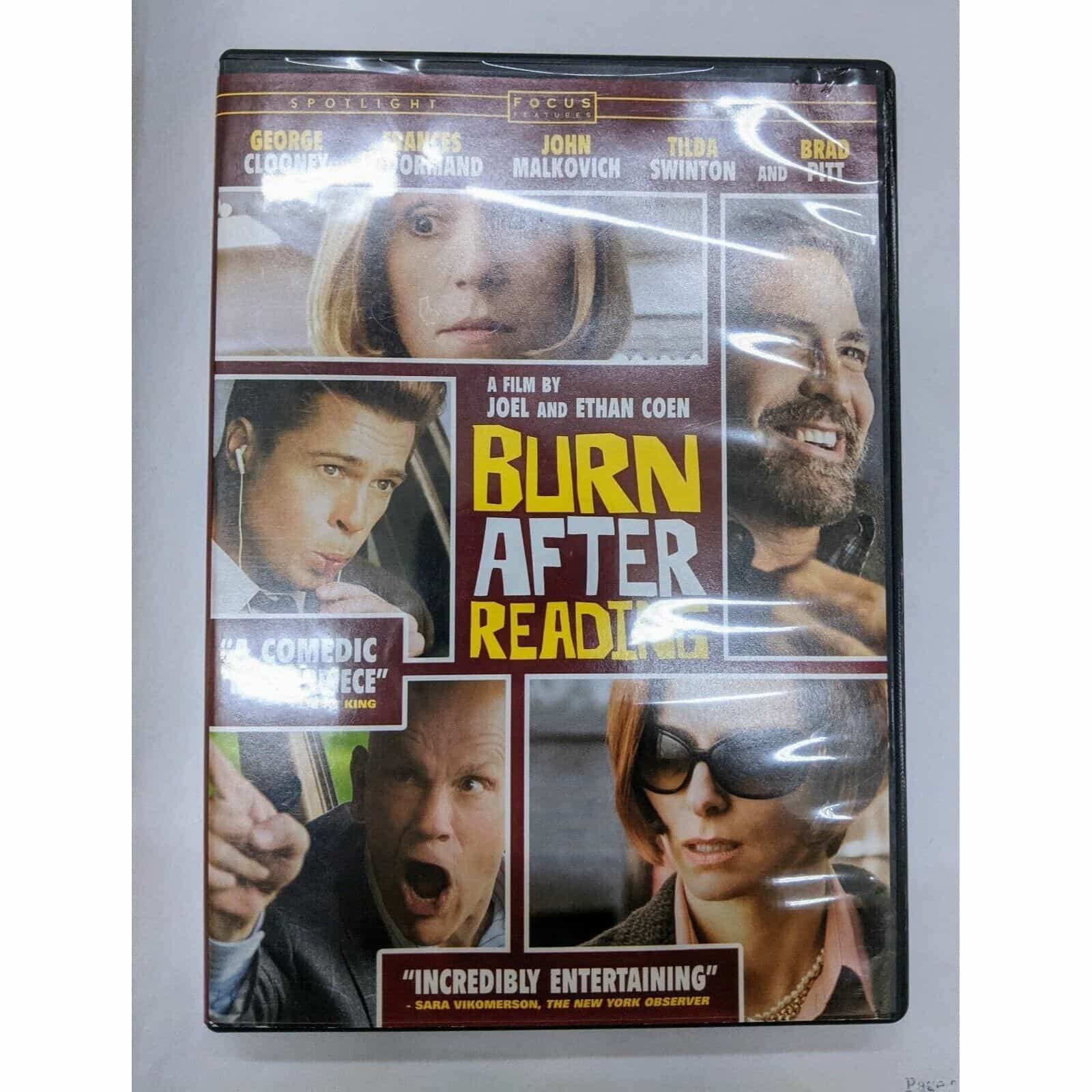 Burn After Reading DVD movie