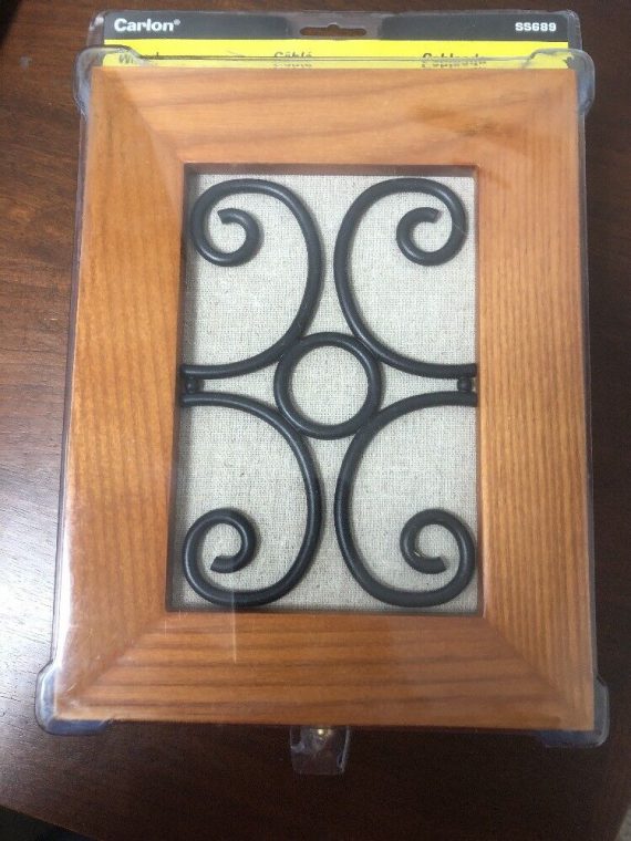Carlon Wired Door Bell Chime Wood Wire Inlay Decorative SS689 Thomas & Betts