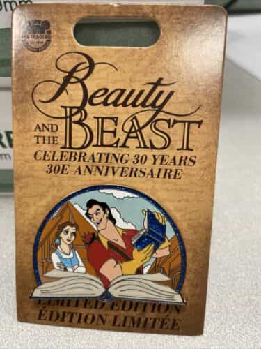 Disney Beauty and the Beast 30th Anniversary Limited Release Pin Belle Gaston