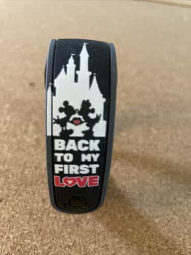 Disney Parks Magicband Reopen Back To My First Love Mickey Minnie Castle BLACK
