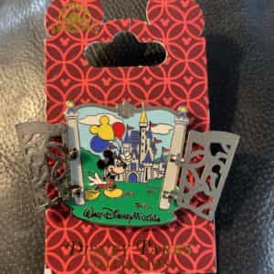 Disney Parks Walt Disney World Mickey Mouse Castle Gates Hinged Pin